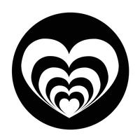 Zeichen des Herzens-Symbol vektor