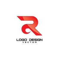 r symbol logotyp design vektor
