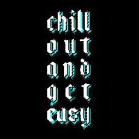 chill out und hol dir ein einfaches T-Shirt-Grafikdesign vektor