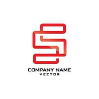 linjekonst s symbol företagets logotyp mall vektor