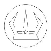 Zeichen der Krone-Symbol vektor