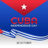Kuba-Unabhängigkeitstag-Vektorillustration vektor