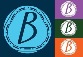 b-Brief-Logo und Symbol-Design-Vorlage vektor