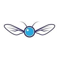insekt fly tech logotyp symbol vektor ikon illustration grafisk design