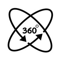 360-Grad-Symbol vektor