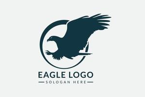 eagle logotyp siluett, eagle ikon vektor
