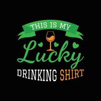 st. Patrick's Day T-Shirt-Design vektor