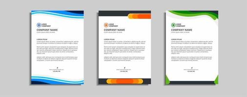 modernes Corporate-Briefkopf-Template-Design vektor