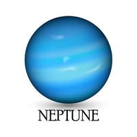 Planet Neptun. Illustrationsvektor vektor