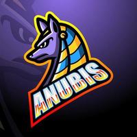 anubis maskot esport logotypdesign vektor