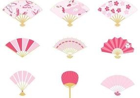 Japanische Fan Vector Pack