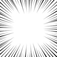 abstrakte Comic-Blitzexplosion Radiallinien Hintergrund. Geschwindigkeitslinien. vektor