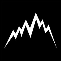 Tecken på bergsymbol vektor