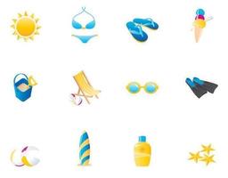 Summer Beach Vector Icons Pack