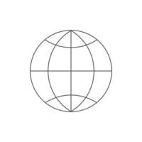 globala ikon tecken vektor mall