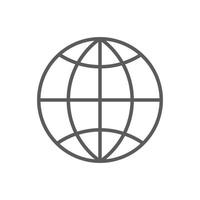 globale Symbolzeichen-Vektorvorlage vektor