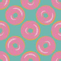 nahtloses Muster mit süßen Donuts. vektor