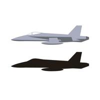 modern jet fighter vektor design