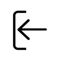 Logga in teckensymbol vektor