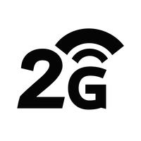 2G Wireless Wifi-Symbol vektor