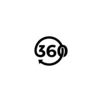 360 Infinity-Logo-Icon-Design-Vektor-Illustration vektor