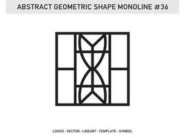 minimalistischer und moderner Monoline-Logo-Designvektor kostenlos vektor