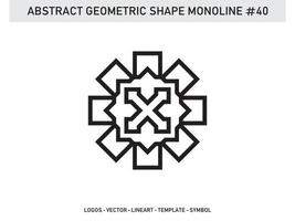 geometrische abstrakte polygonale formen elegante randrahmenelementsymbole freier vektor