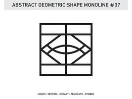 geometriska ramar abstrakt polygonala former eleganta gränser element symboler gratis vektor