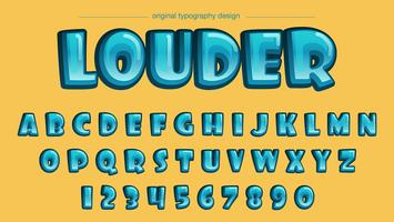 Serier Bubble Blue Typografi vektor