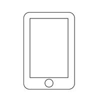 smartphone ikon vektor illustration