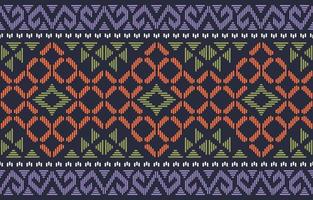 vacker etnisk abstrakt geometrisk konst. sömlöst chevronmönster i stam-, folkbroderier och blommor. aztec romb konst ornament print.design för matta, tapeter, kläder, omslag, tyg. vektor