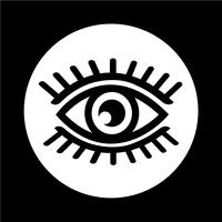 Sign of Eye-ikonen vektor