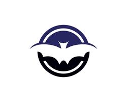 Vorlage für Bat-Logo und Symbole vektor