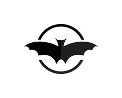 Bat-logotyp och symbolmall vektor