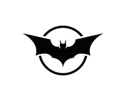 Bat-logotyp och symbolmall vektor