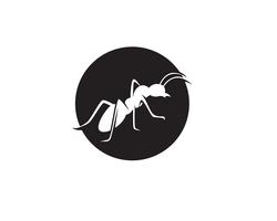 Ant Logo-Schablonenvektor-Illustrationsdesign vektor