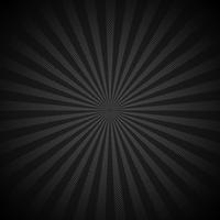 Absrtract retro glänsande starburst svart bakgrund med prickar mönsterstruktur halvtons stil. Tappning strålar bakgrund, bom, komisk. Tecknad popkonstmall. vektor