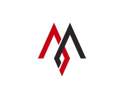 M Letter Logo Business Mall Vector ikon,