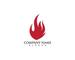 Feuer Flamme Logo Vorlage vektor