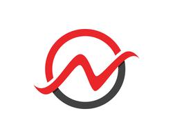 N-Buchstabe Logo Business Template Vector-Ikone vektor