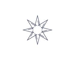 Star logotyp mall vektor ikon illustration design.