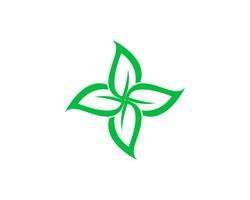 grön blad ekologi naturelement vektor ikon,