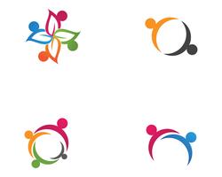 Community People Care Logo und Symbolvorlage ,, vektor