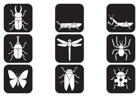 Insekten Vektor Icons Pack