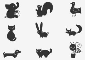 Cartoon animal vector pack