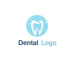 Tandvårdslogotyp och symbol vektor