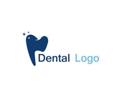 Tandvårdslogotyp och symbol vektor