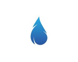 Wassertropfen Logo Template Vektor