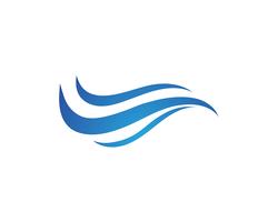 Wellenwasser Logo Strand vektor