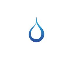 Wassertropfen Logo Template-Vektorillustrationsdesign vektor